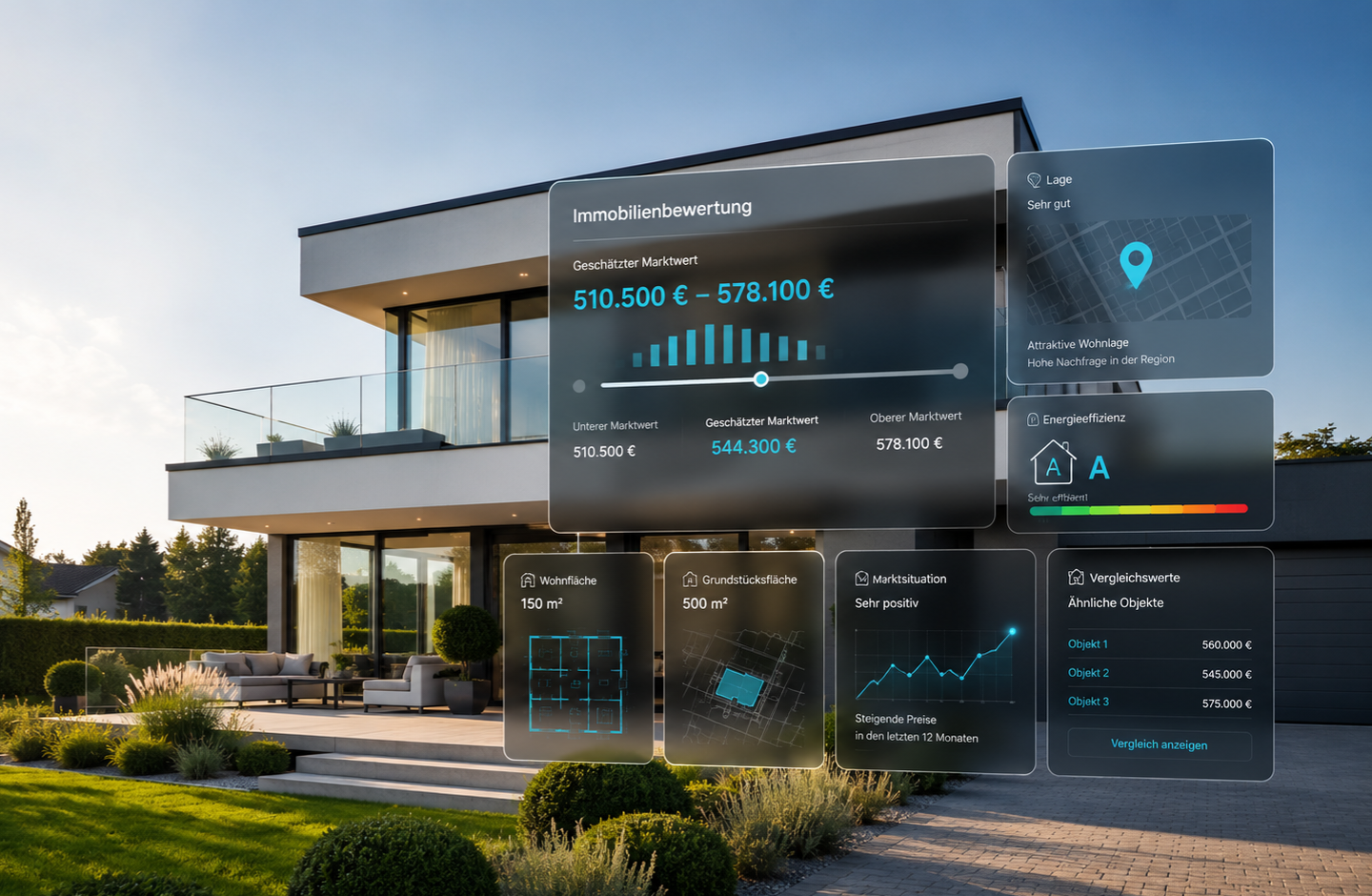 ImmowertChecker Immobilienbewertung Visualisierung